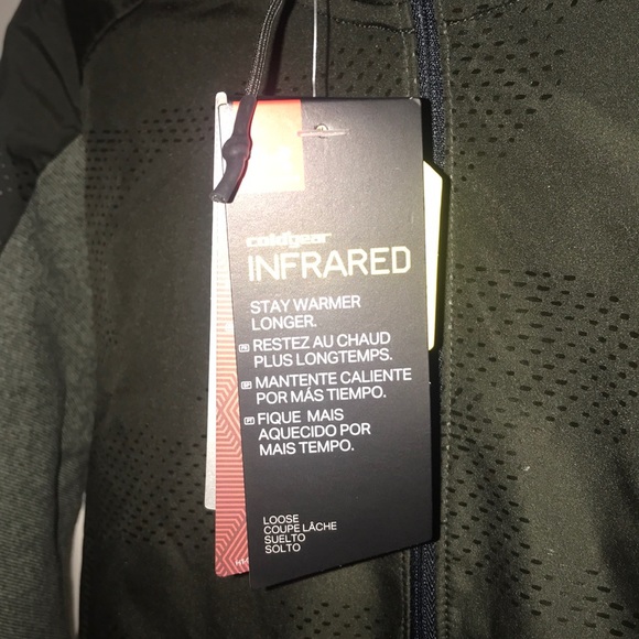 NWT Mens Under Armour Infrared Jacket Small $70 Baroque Green - Picture 5 of 11